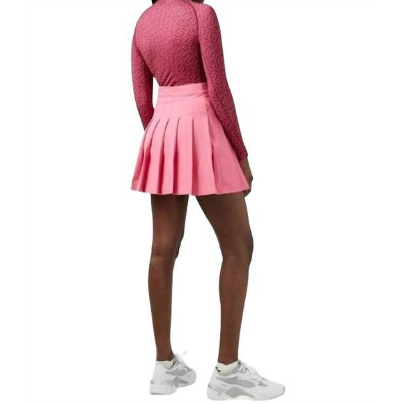 NEW J.LINDEBERG asa print soft compression top in hot pink bridge monogram - Picture 3 of 3